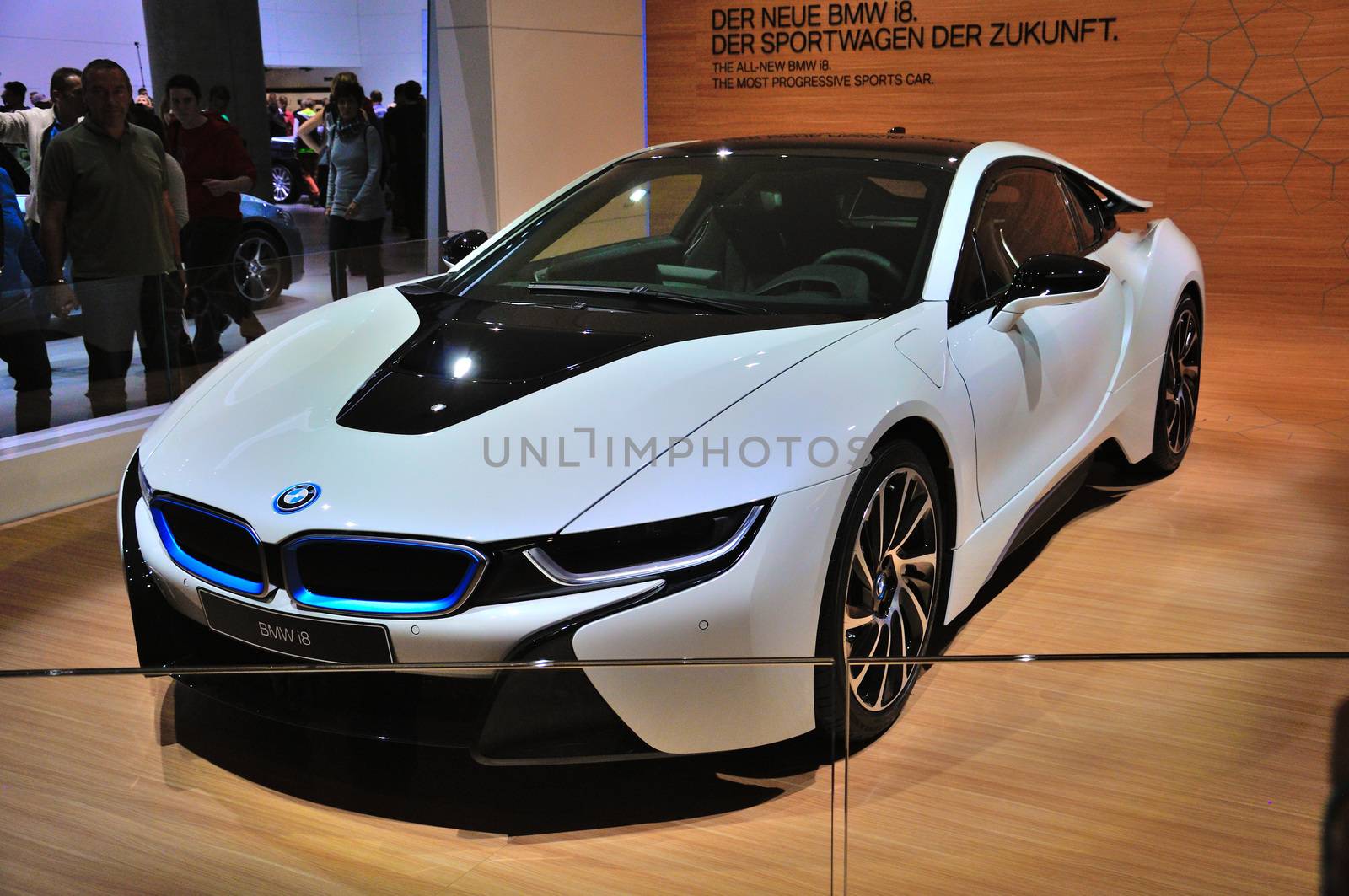 FRANKFURT - SEPT 14: BMW i8 presented as world premiere at the 6 by Eagle2308