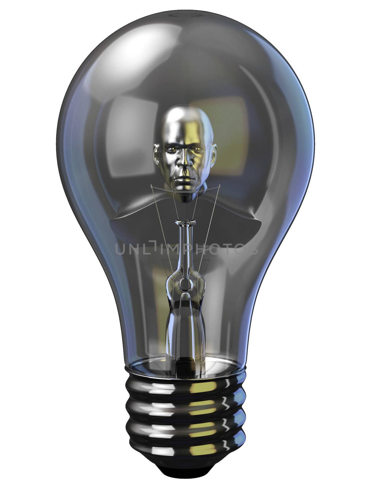 Man in Light bulb by truelight