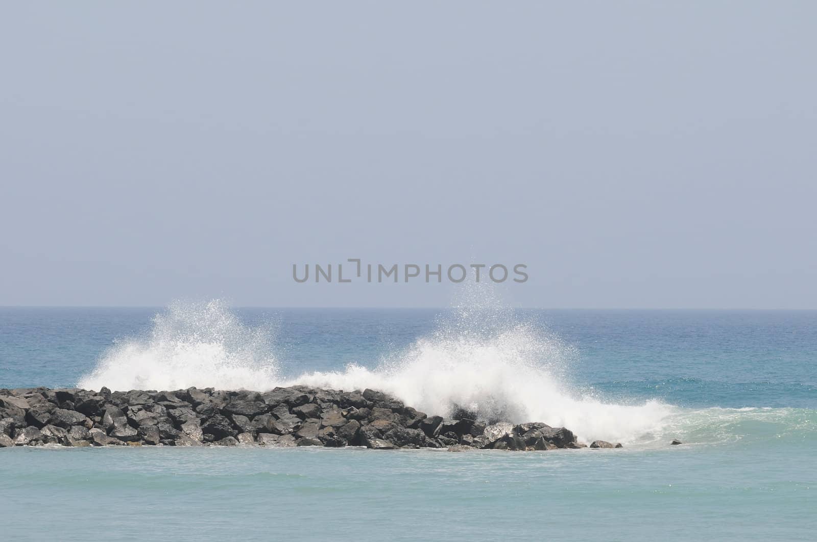 Waves over some Rocks  near the Atlantic Ocean