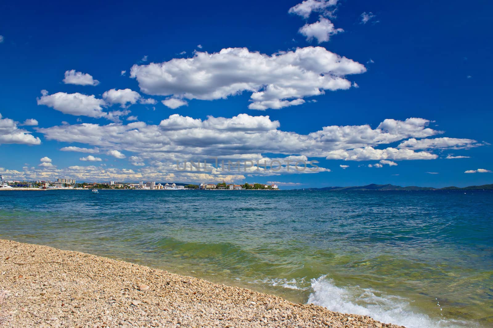 City of Zadar beach view, Dalmatia, Ctoatia