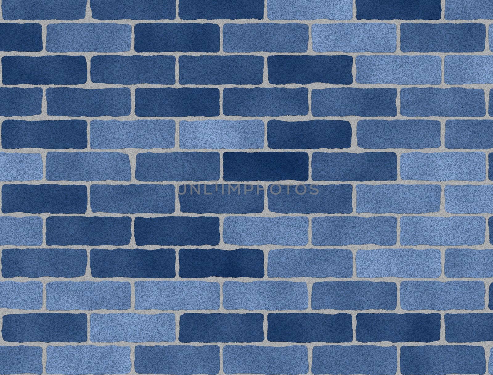 blue brick wall