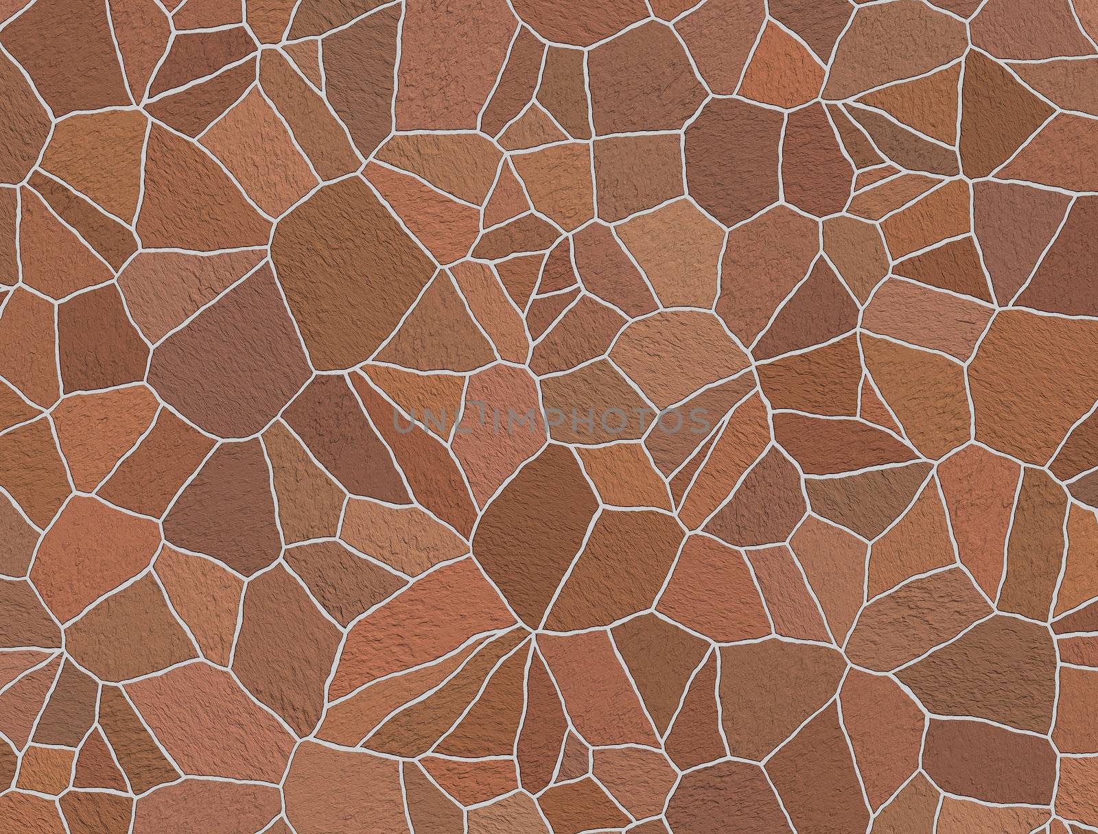 Seamless texture of stonewall in brown color by sfinks