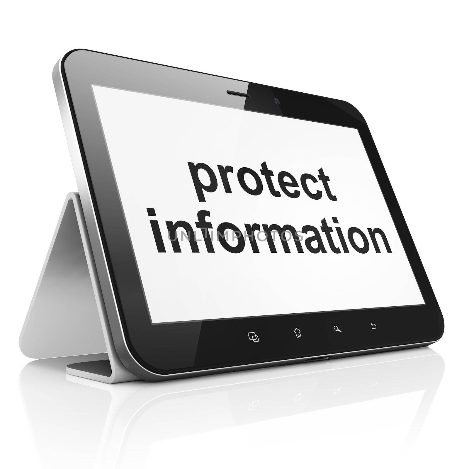 Safety concept: Protect Information on tablet pc computer by maxkabakov