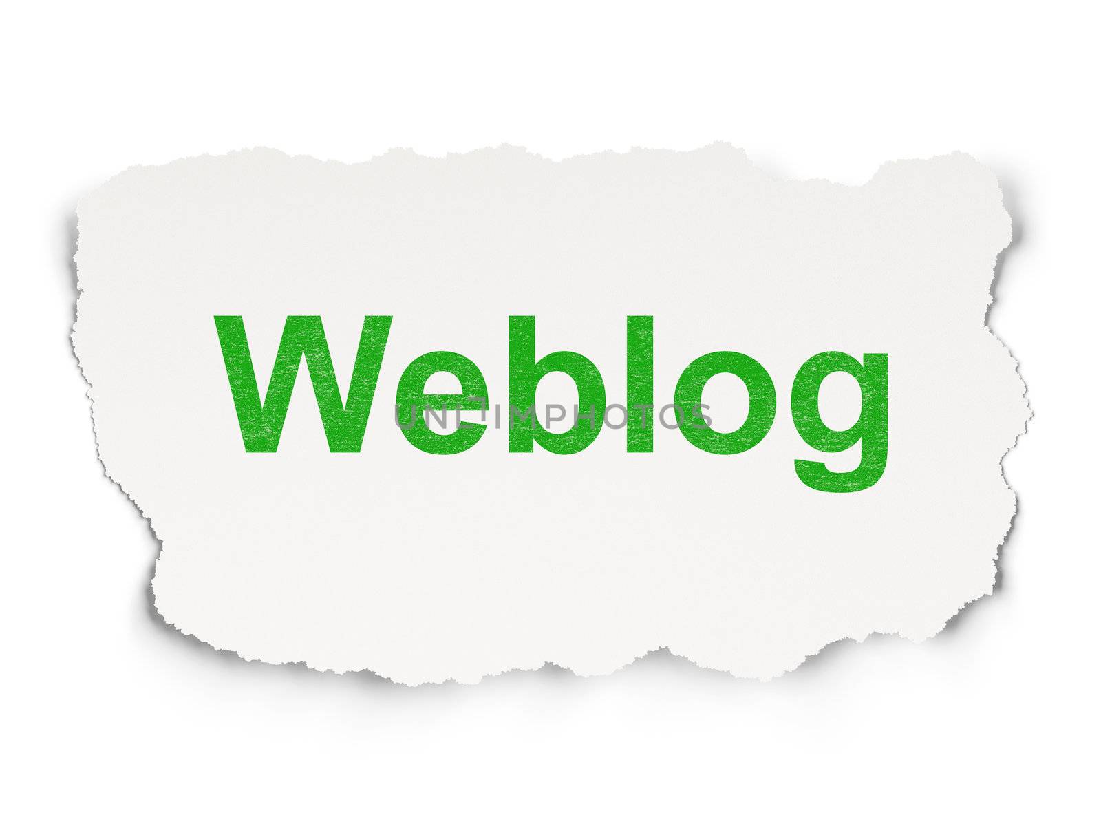Web design concept: Weblog(german) on Paper background by maxkabakov