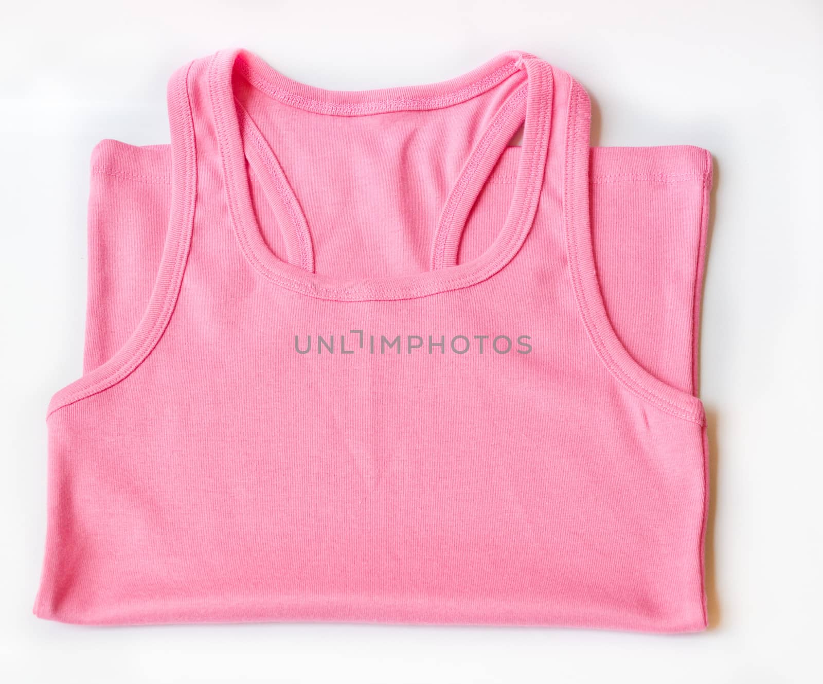 pink vest on white background