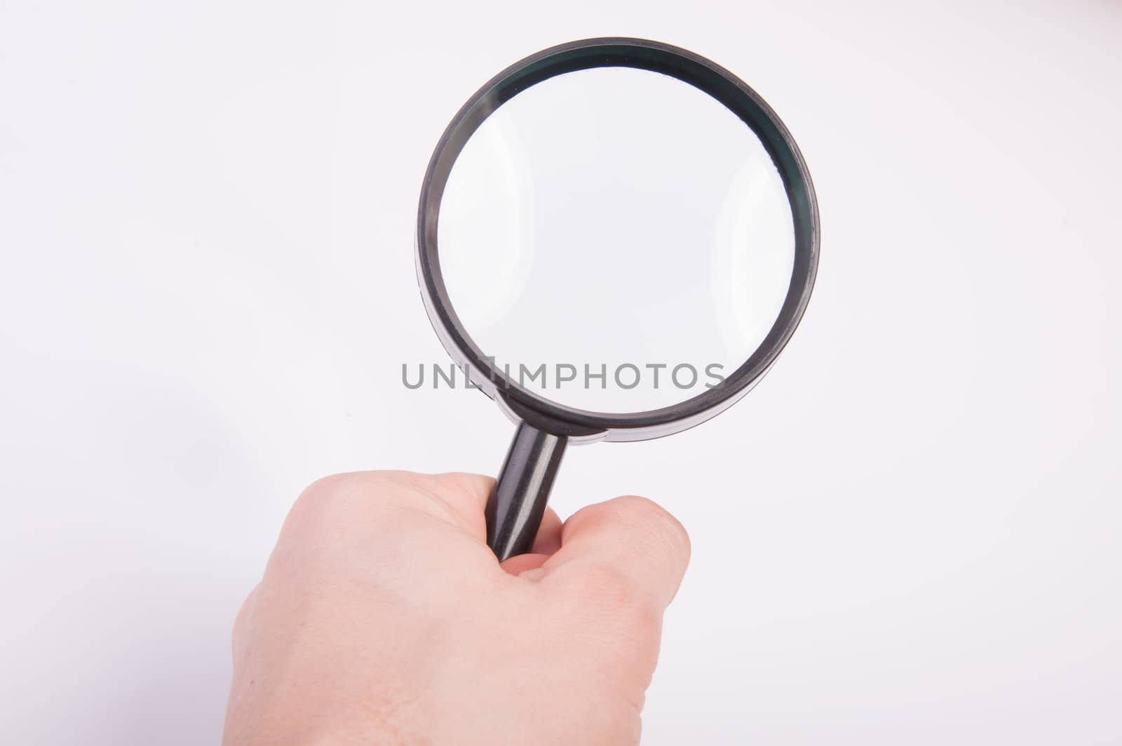 An image of magnify glass isolated