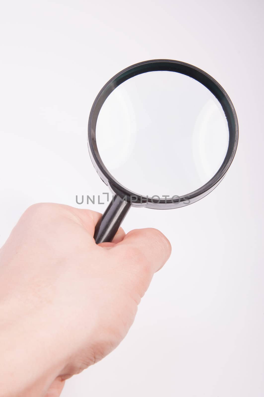 An image of magnify glass isolated