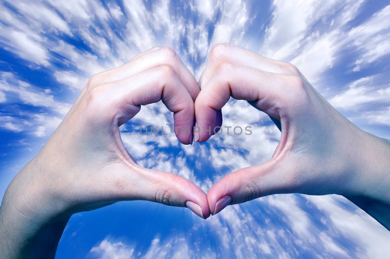 an image of female hand isolated