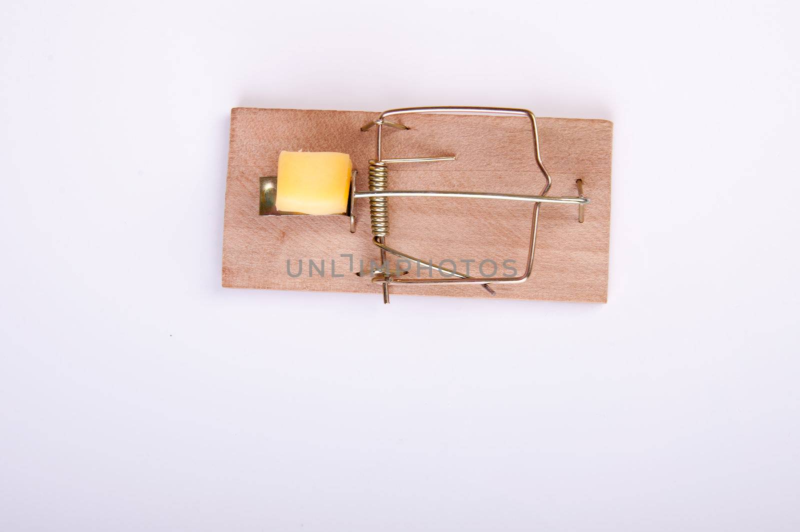 An image of mouse trap isolated on white