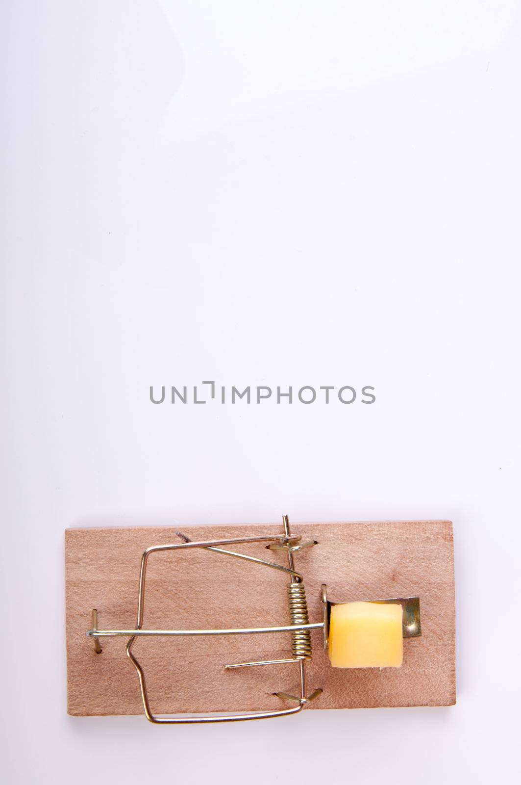 An image of mouse trap isolated on white