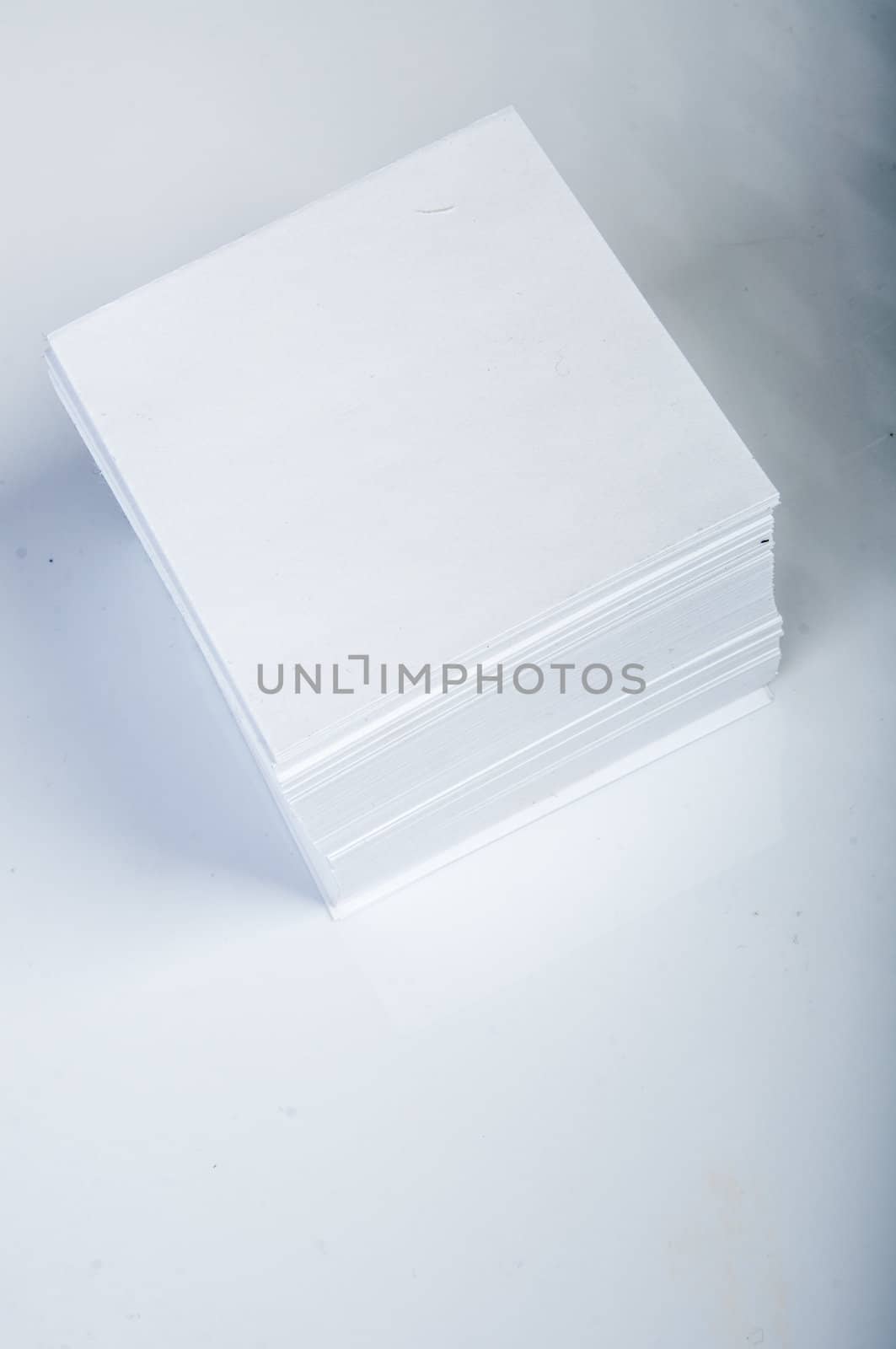 An image of white stick note isolated 