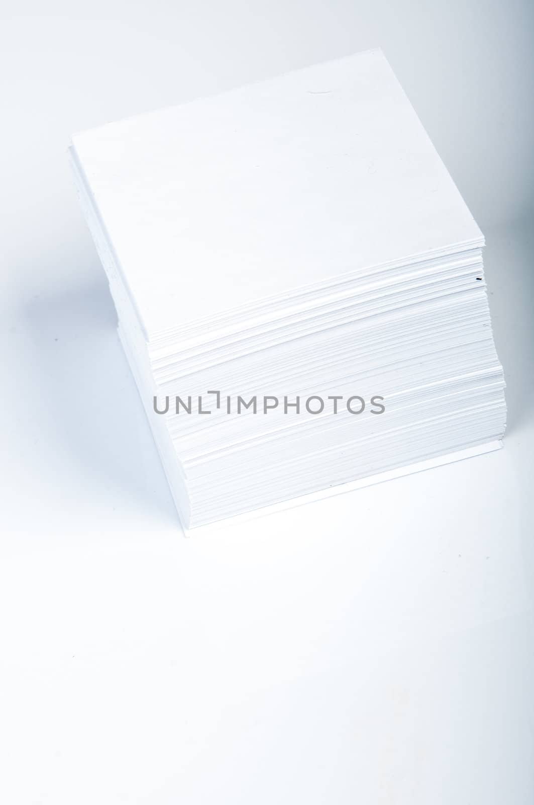 An image of white stick note isolated 