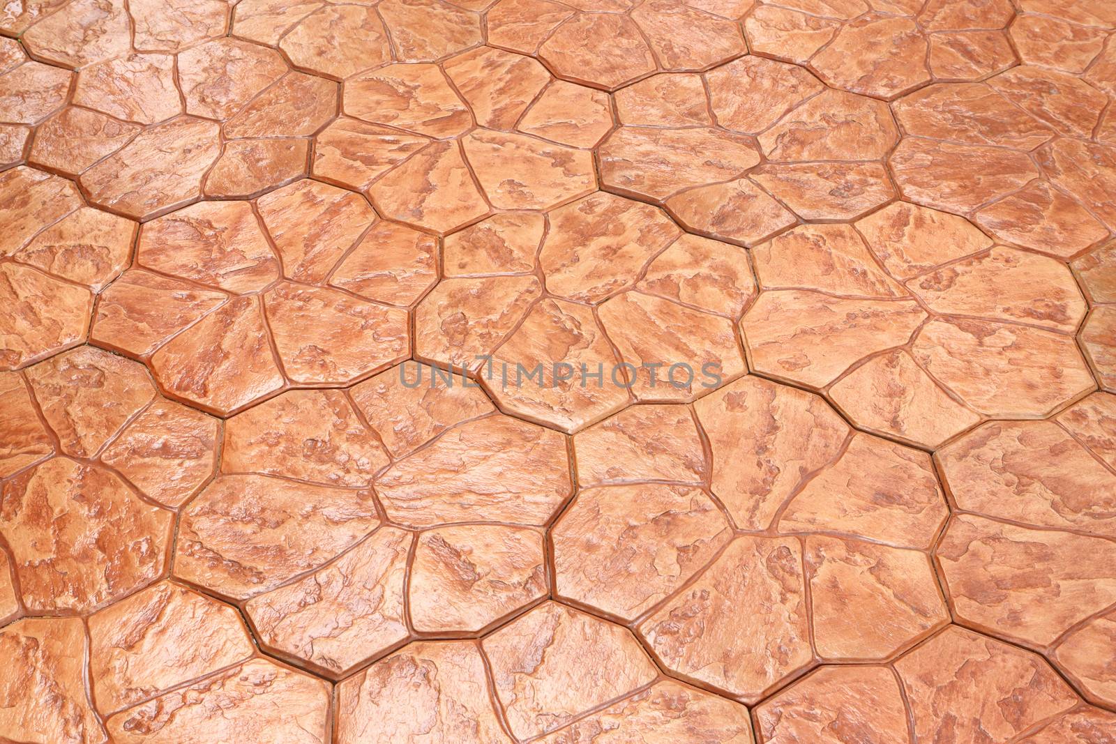 Abstract orange color floor tiles