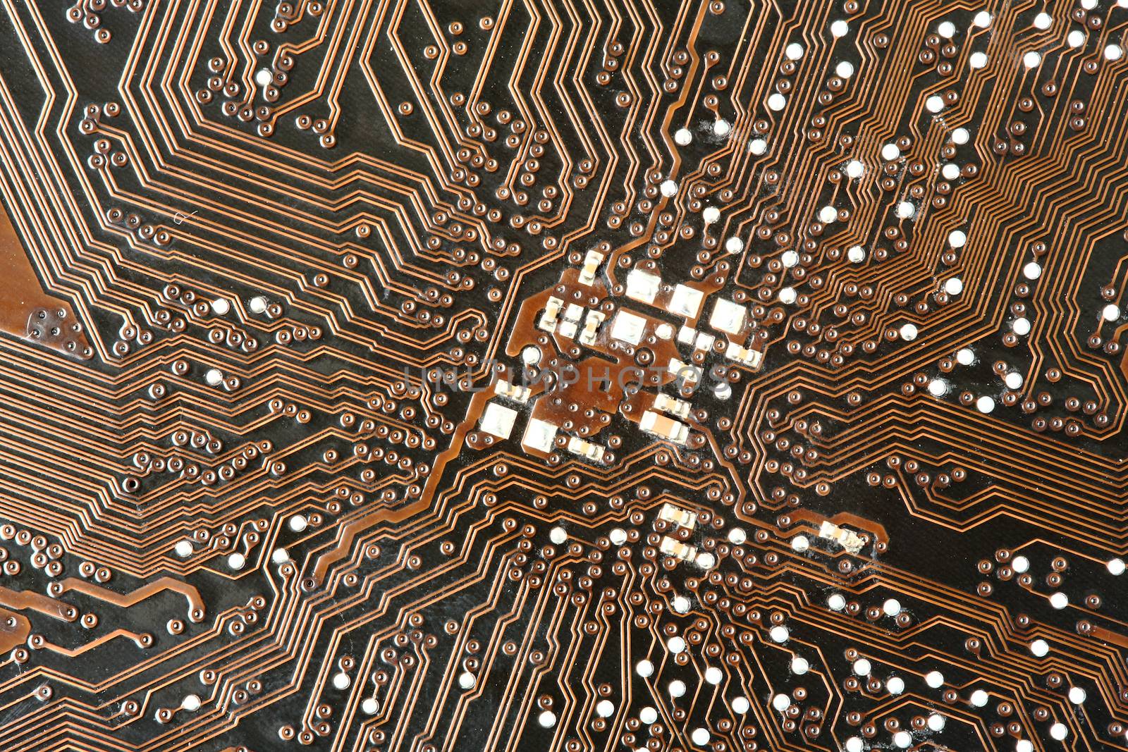 Printed circuit on computer's motherboard