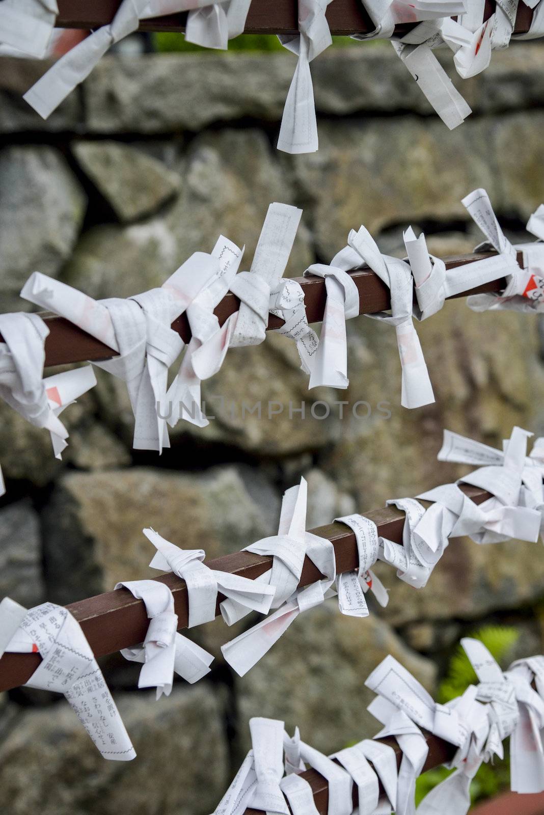 A lot of Fortune papters on wooden bar2 by gjeerawut