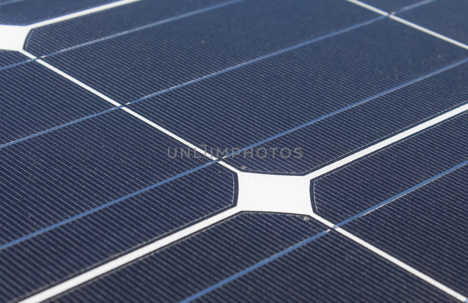 Closeup of Solar cell plate