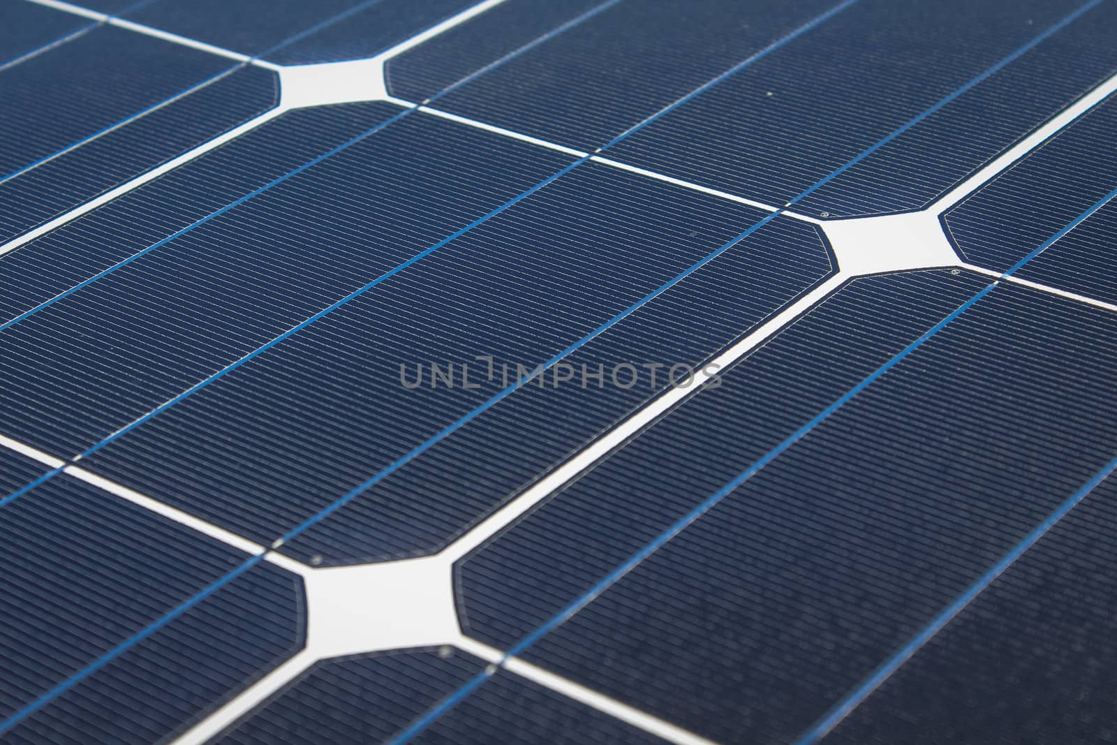 Closeup of Solar cell plate