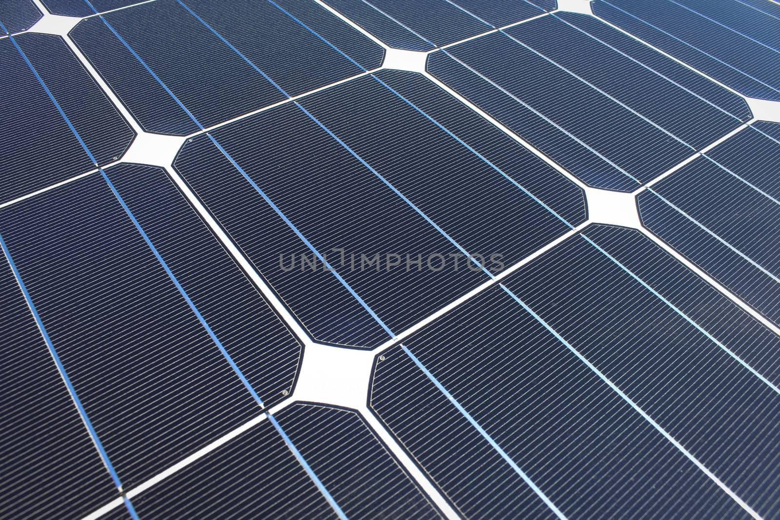 Closeup of Solar cell plate