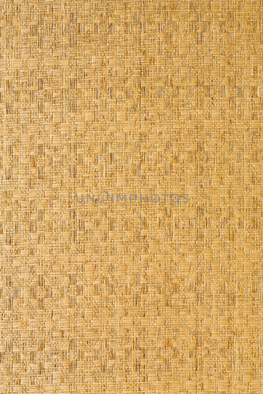 Straw mat for wall decoration