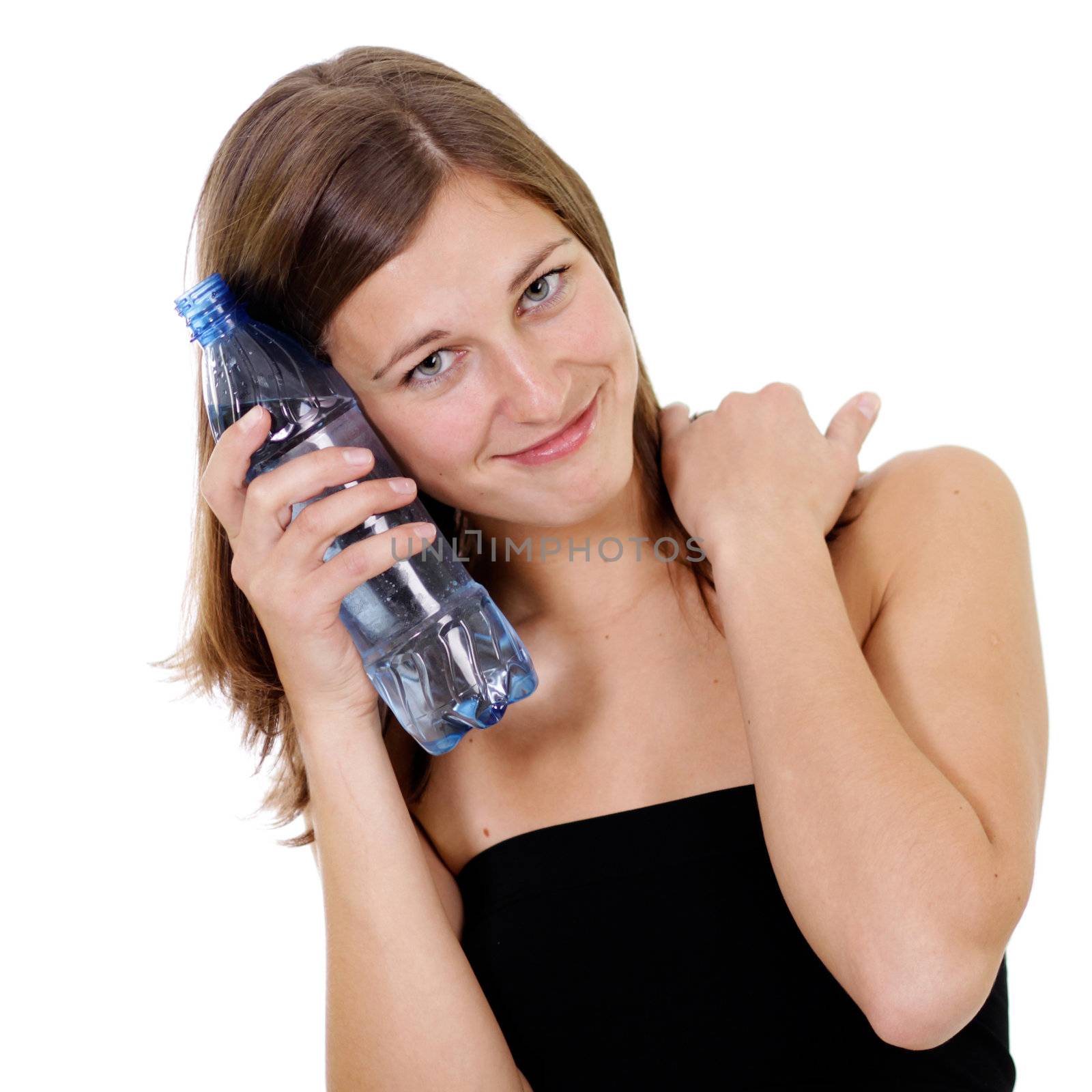 Studio portrait of a fitness girl