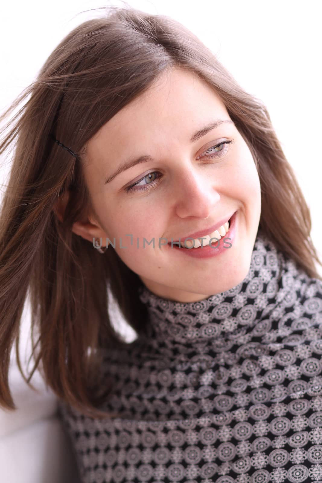 Portrait of beautiful woman outdoor