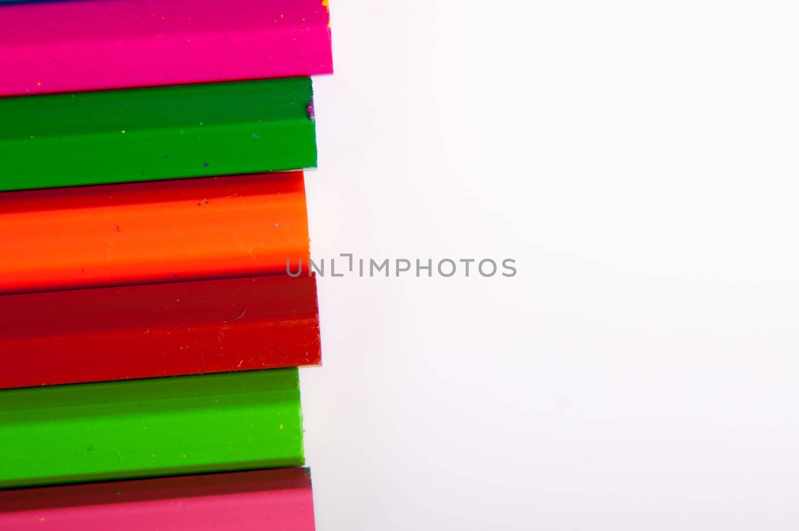 An image of colored pencil on white background