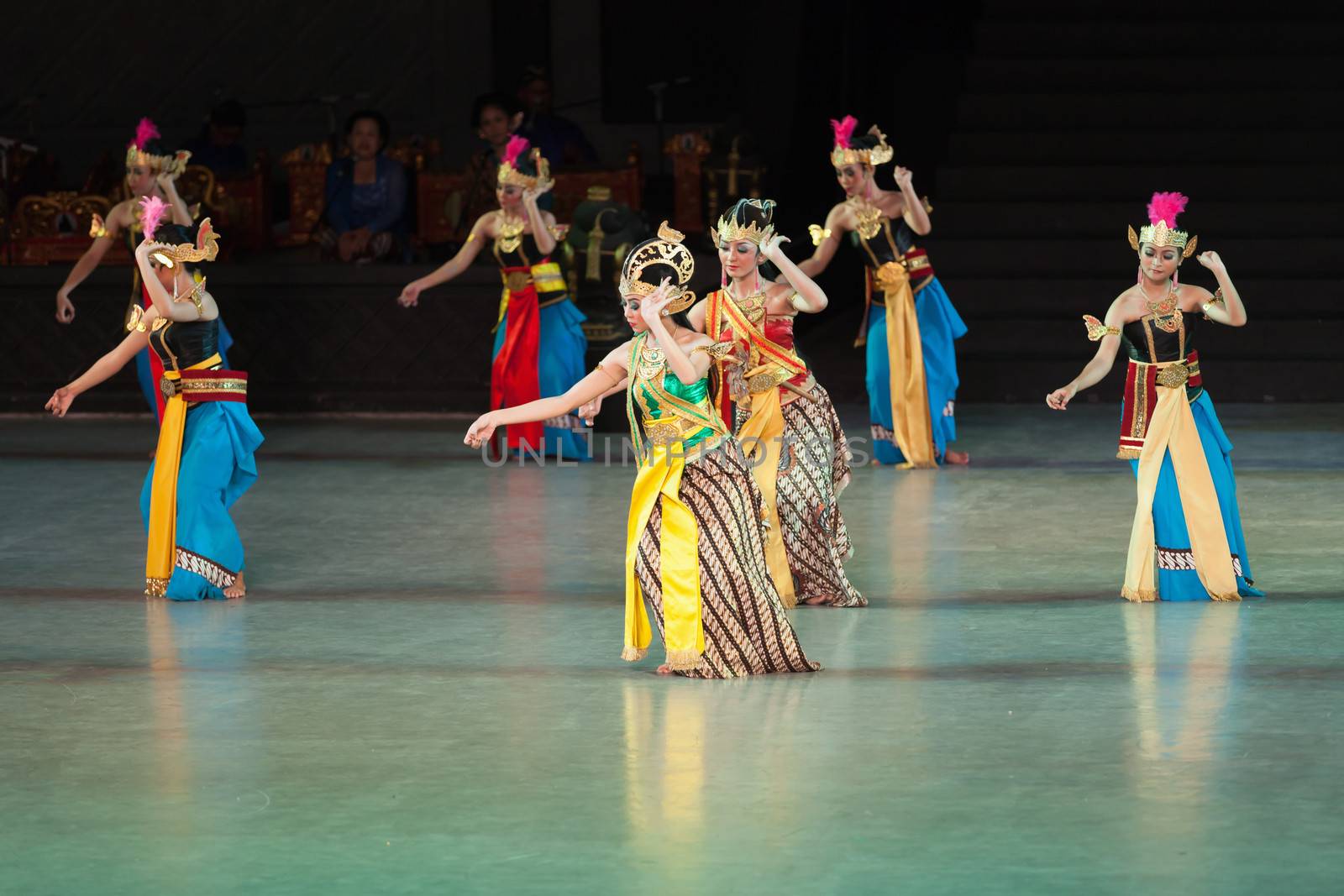 YOGYAKARTA, INDONESIA - SEP 12: Ramayana Ballet show at Prambanan temple on SEP 12, 2012  in Yogyakarta, Indonesia. It is based on epic Hindu poem and represents Javanese style, culture and music.