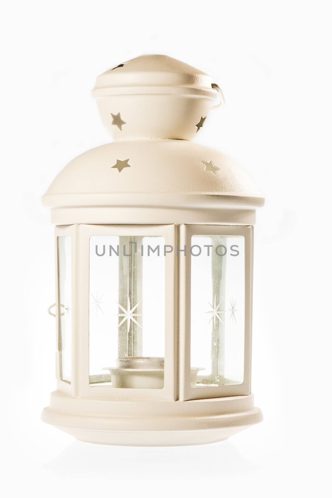 White decorative lantern in the old style. by kosmsos111