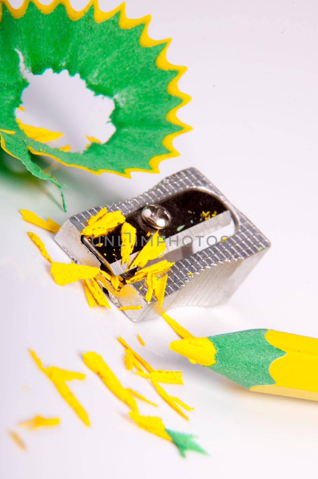 An image of colored pencil on white background