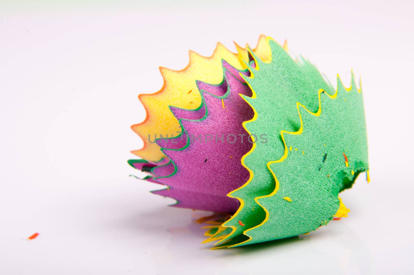 An image of colored pencil on white background