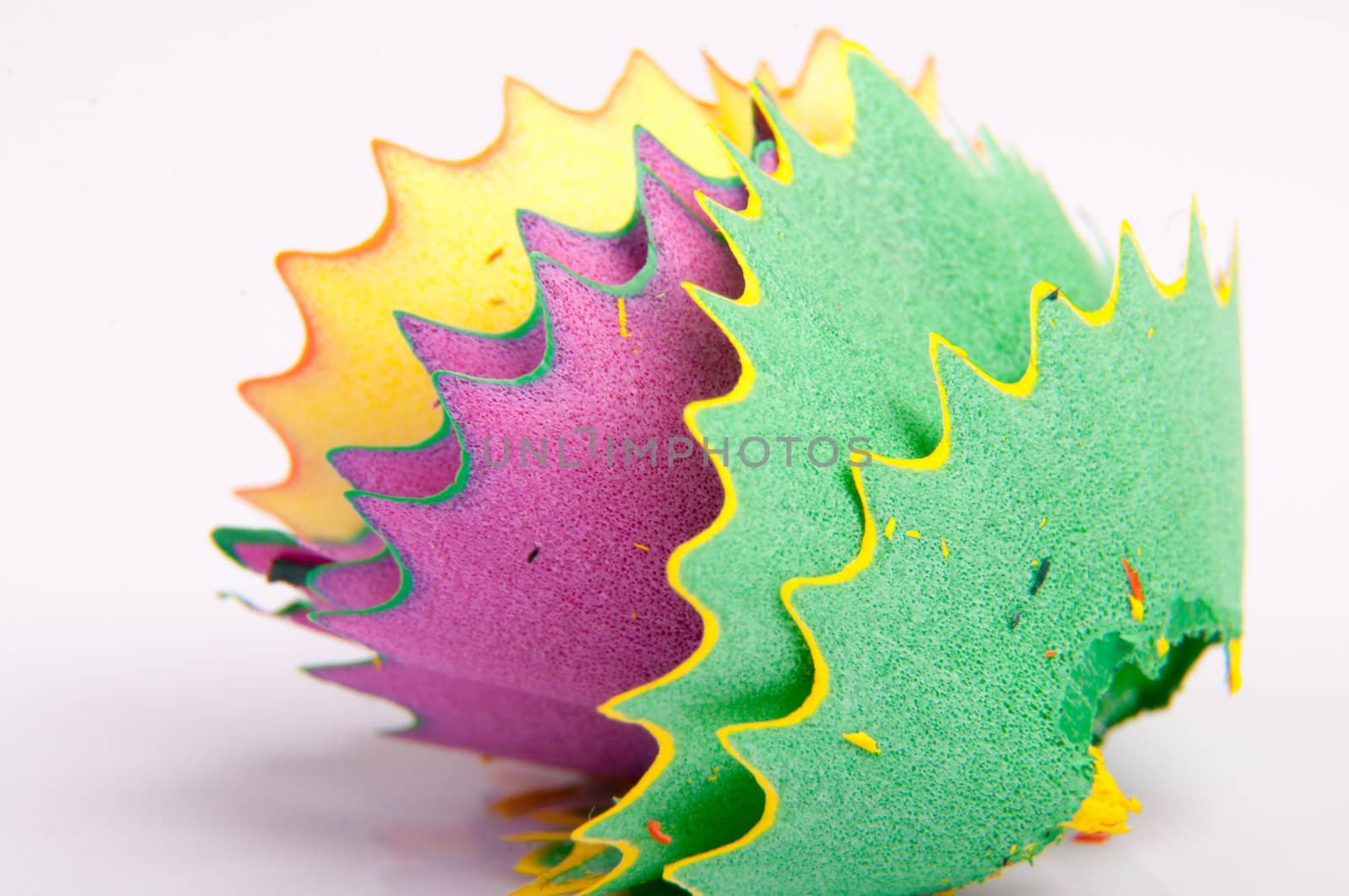 An image of colored pencil on white background