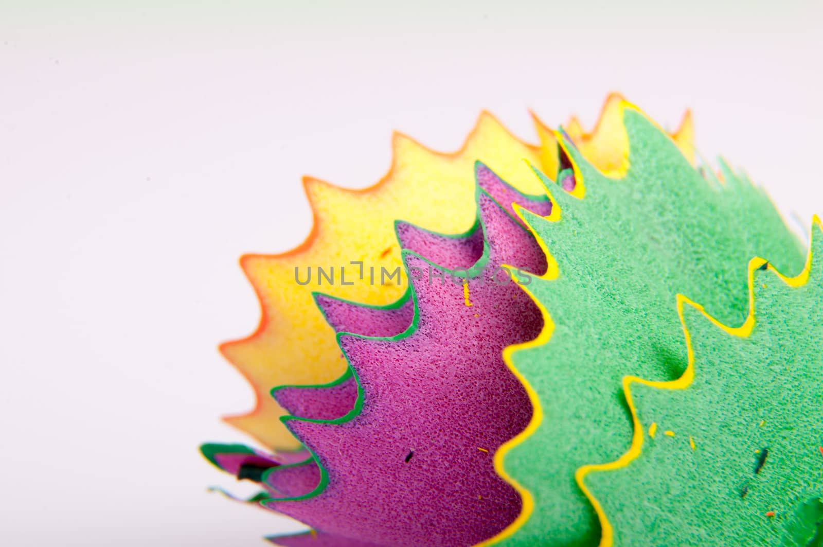 An image of colored pencil on white background