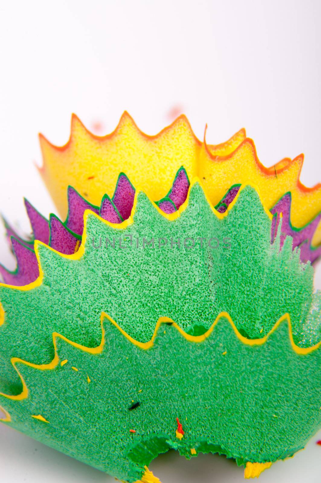 An image of colored pencil on white background