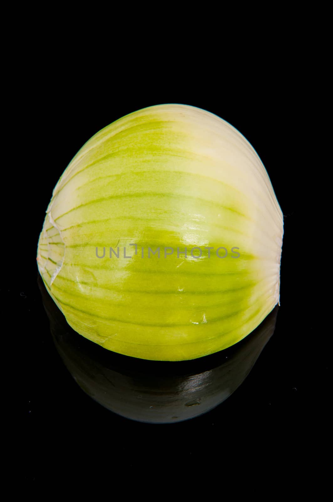 An image of close up onion isolated