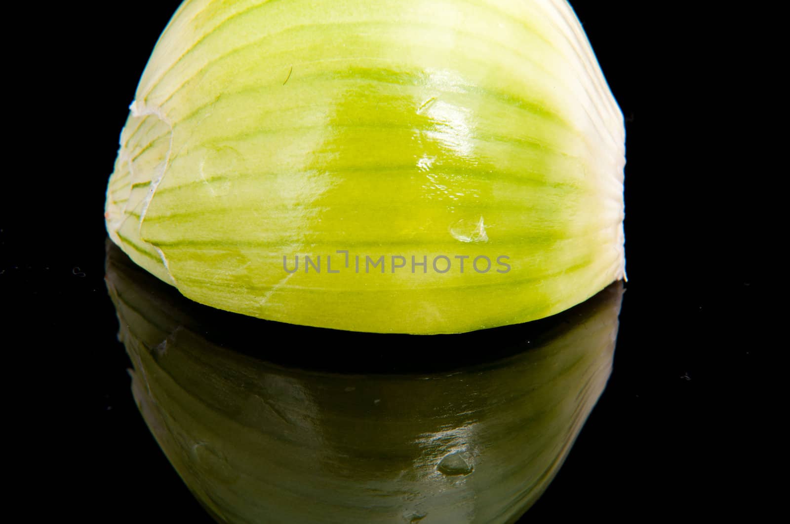 An image of close up onion isolated