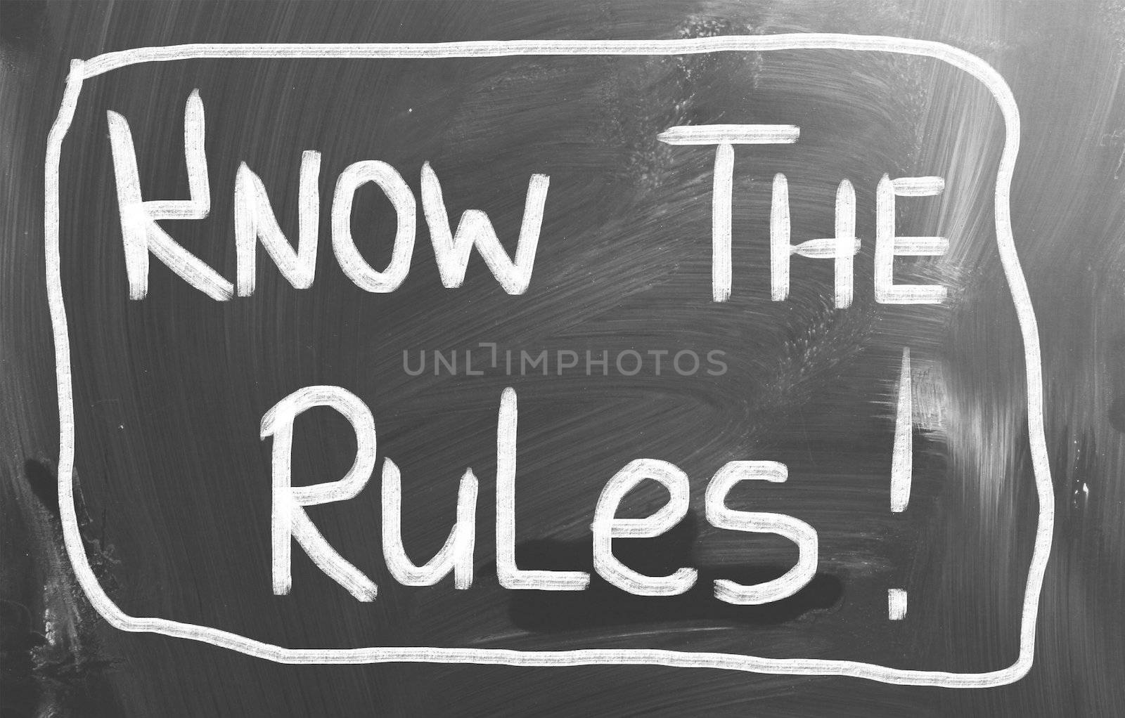 Know The Rules Concept