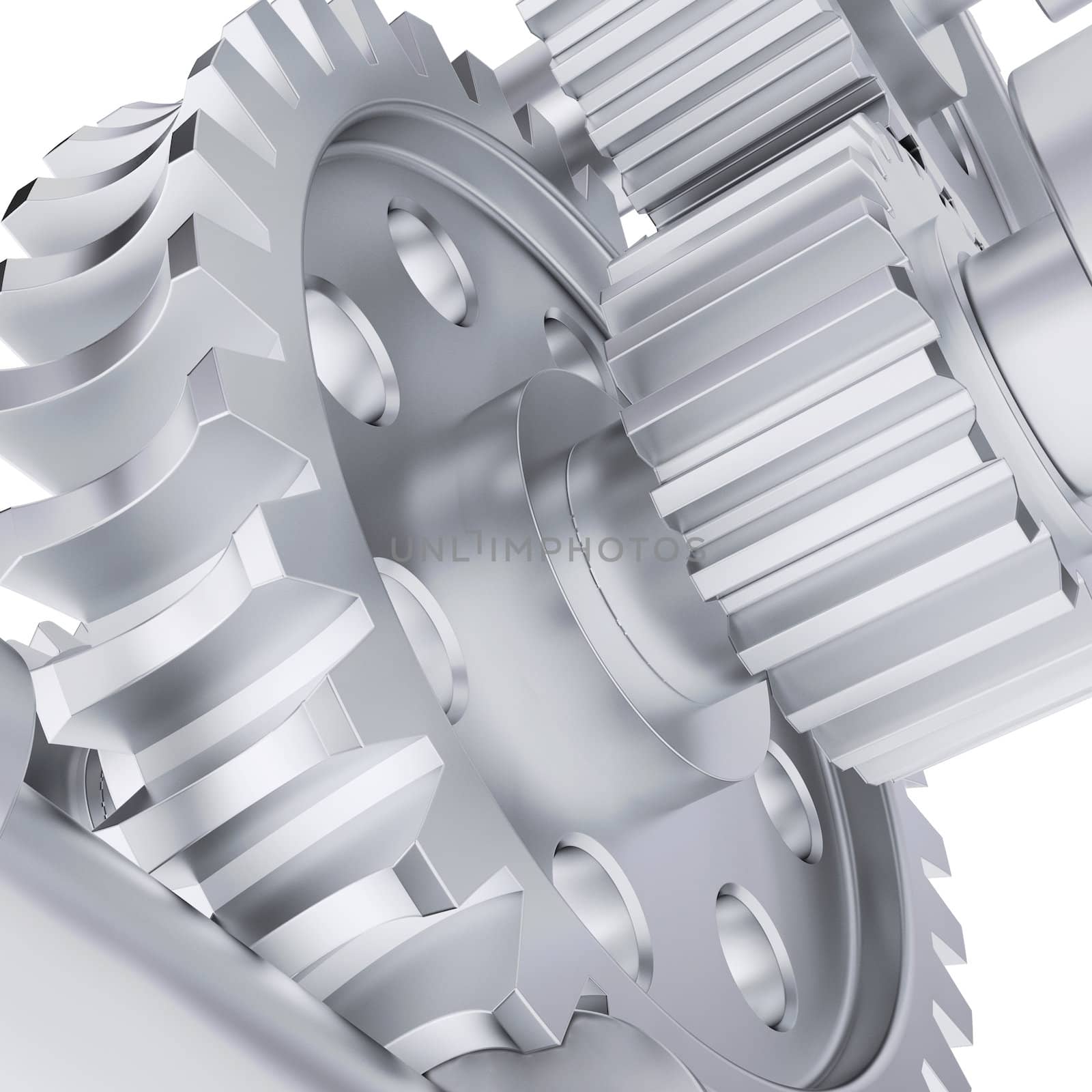 Metal shafts, gears and bearings by cherezoff