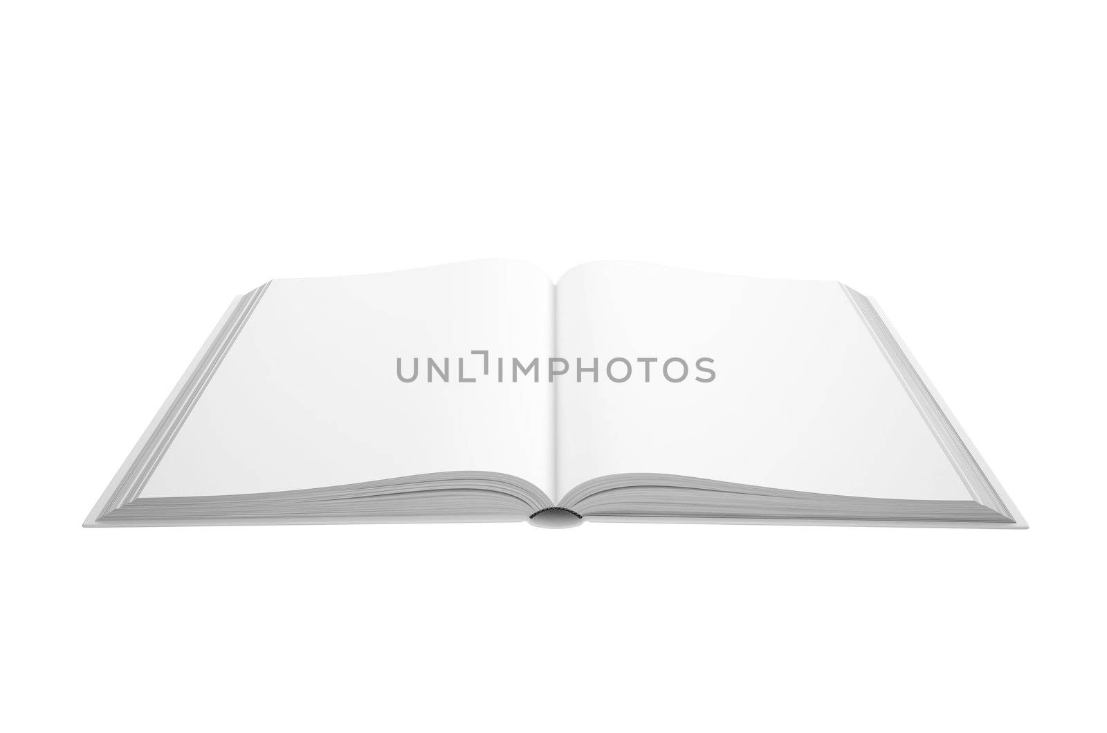 Open white book by cherezoff