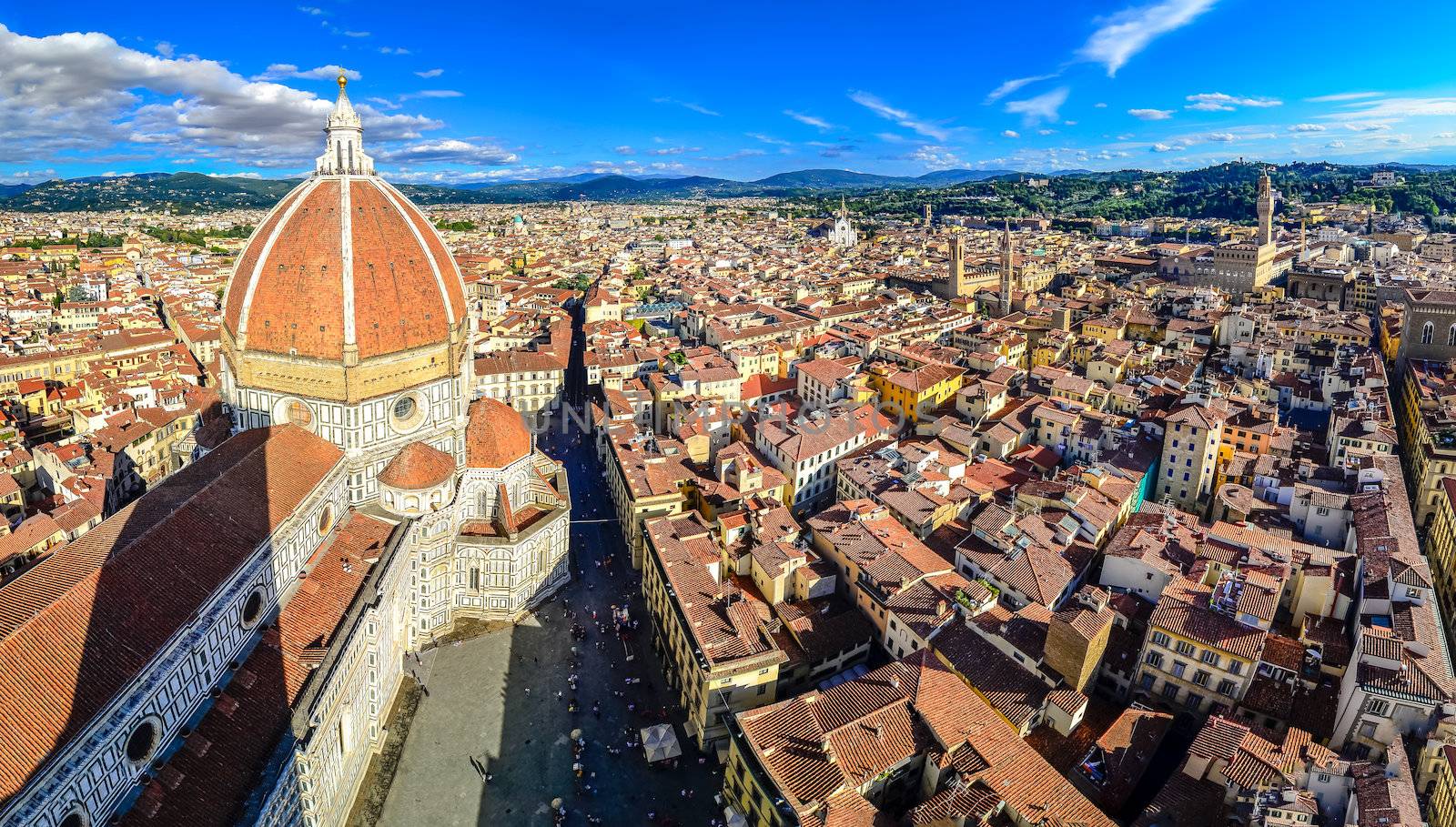 Panoramic view of Florence with Duomo and cupola by martinm303