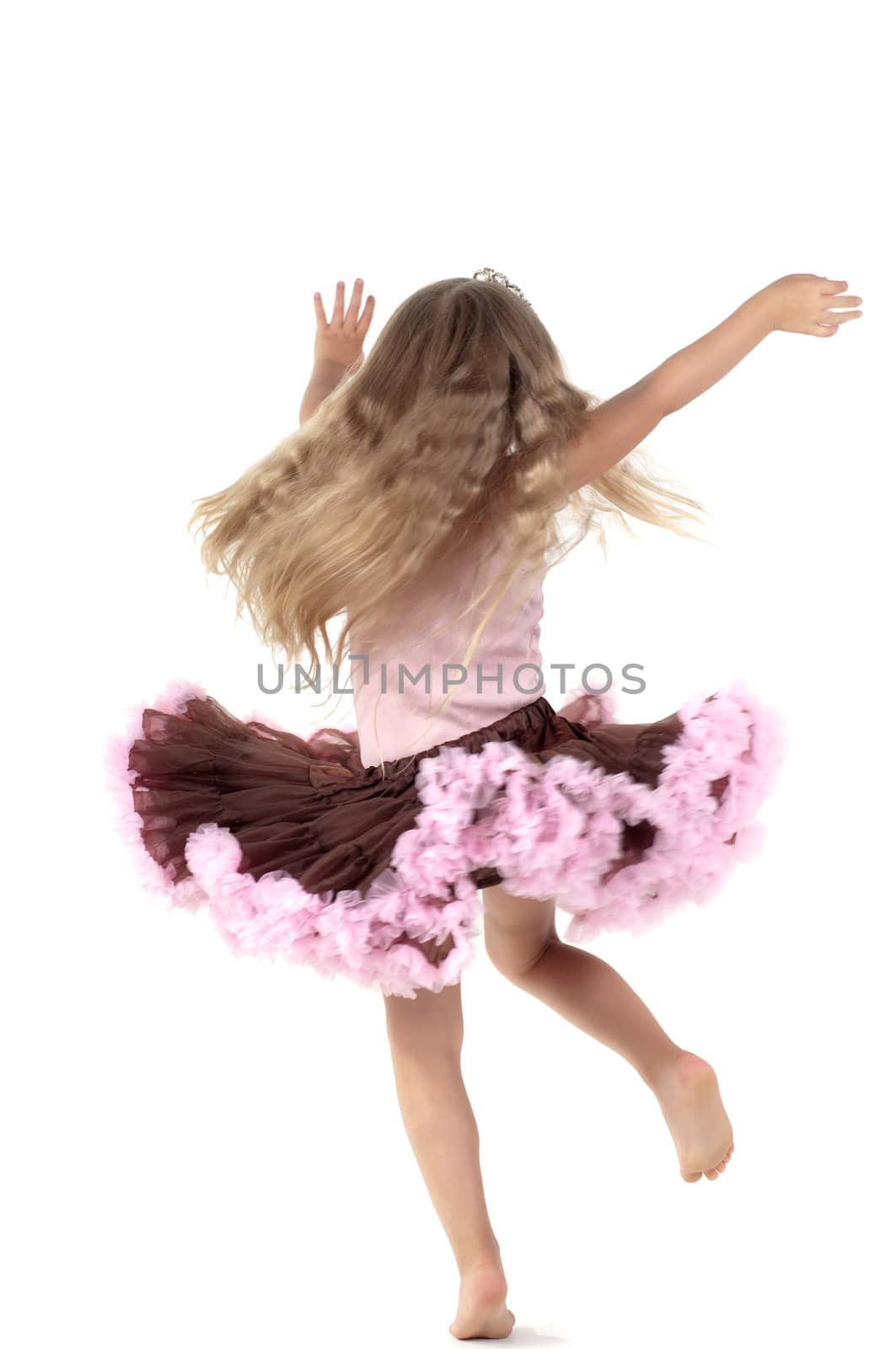 Samll dancing girl in studio by anytka