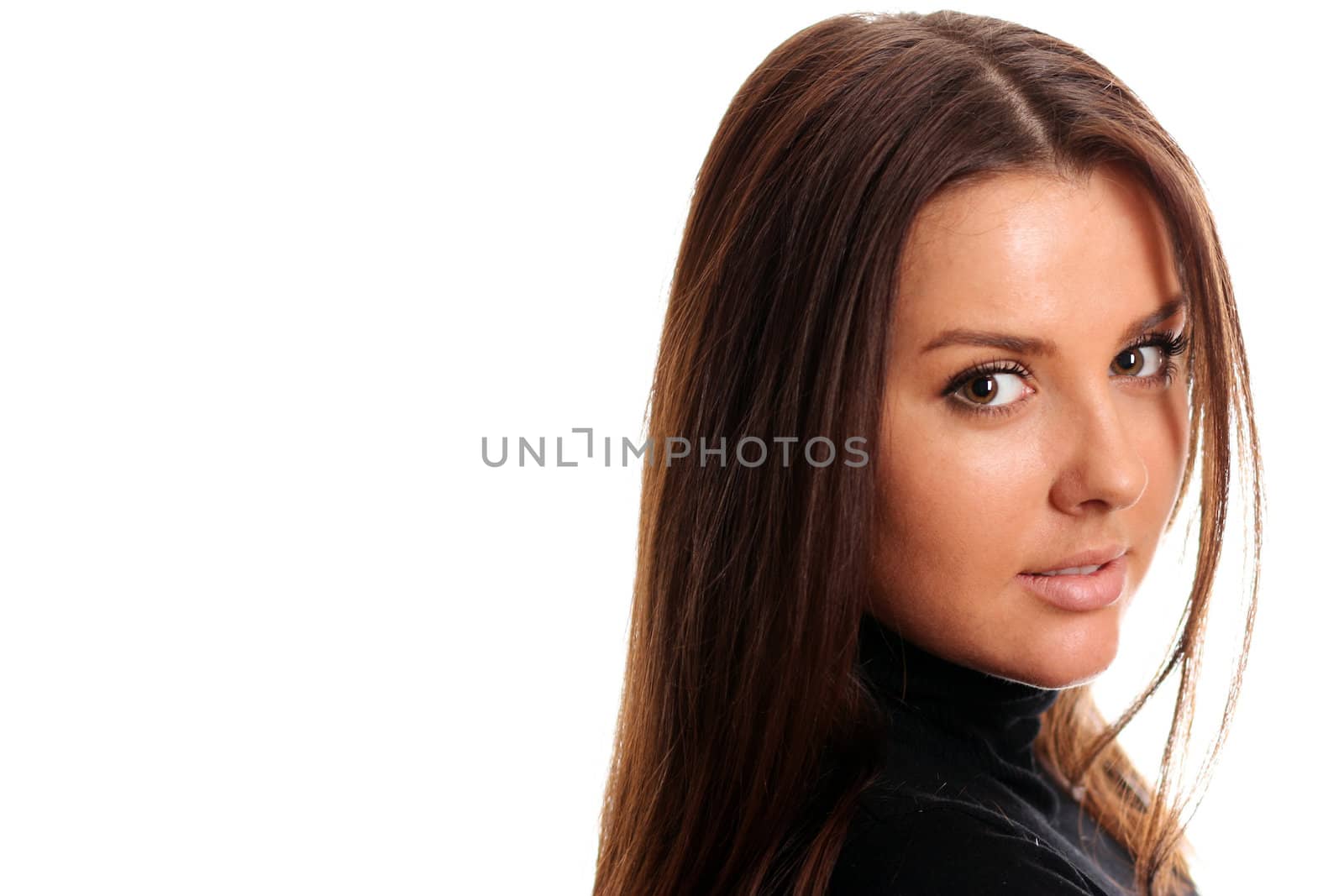 Portrait of beautiful woman outdoor