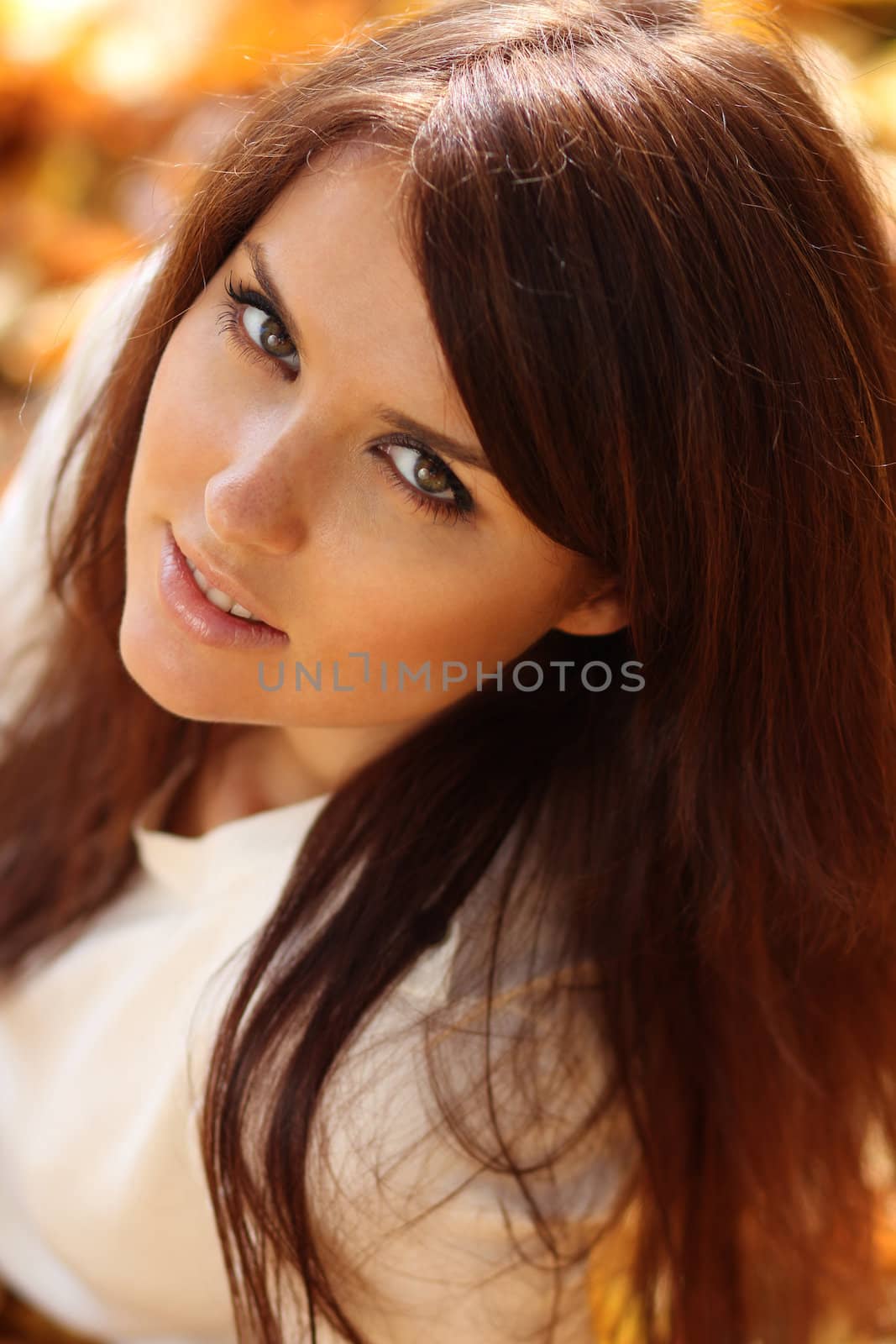 Beautiful young woman. Outdoor portrait
