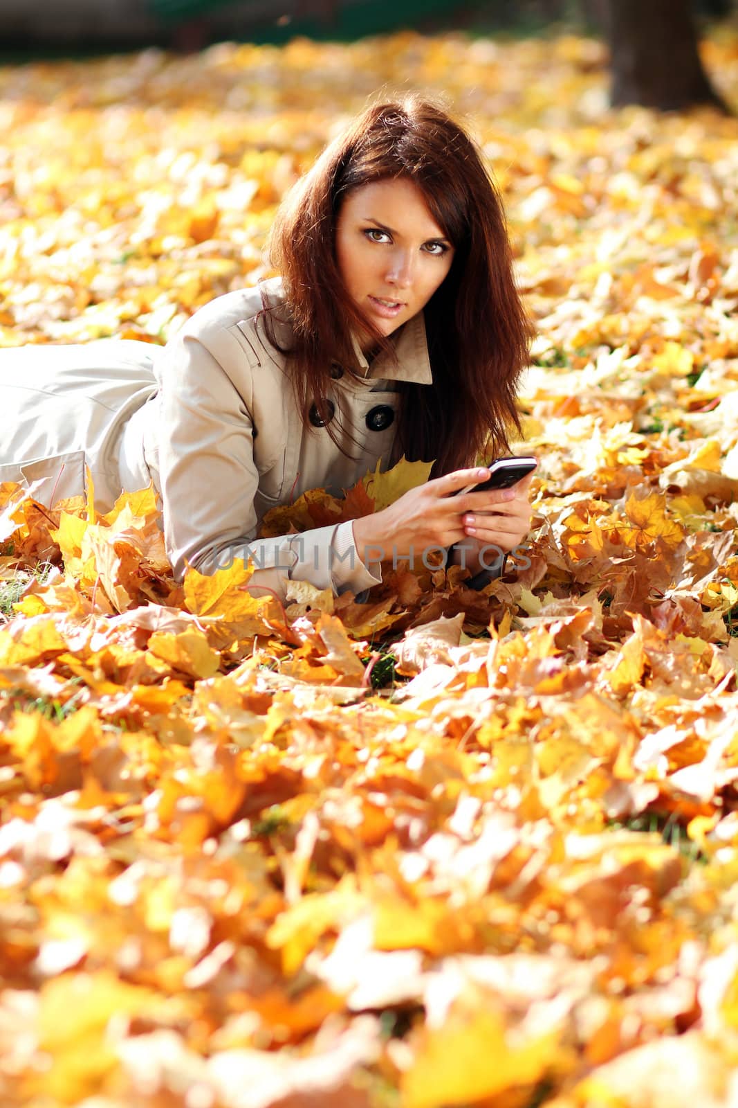 Beautiful young woman. Outdoor portrait