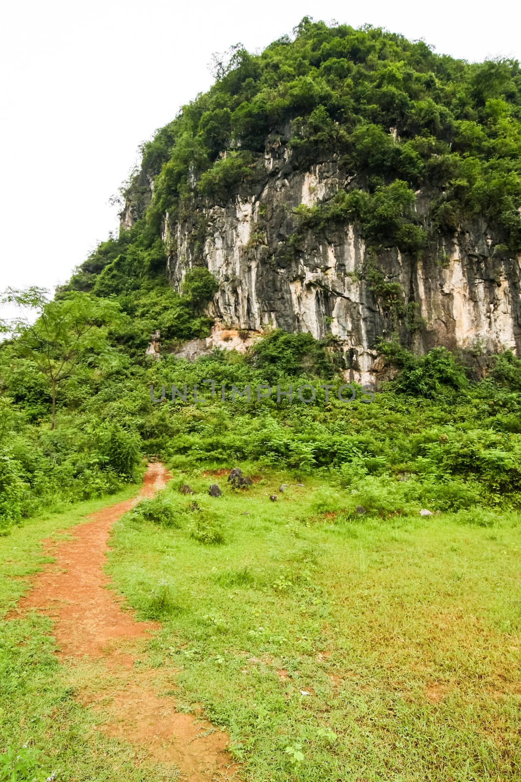 path leading to karst mountain by juhku