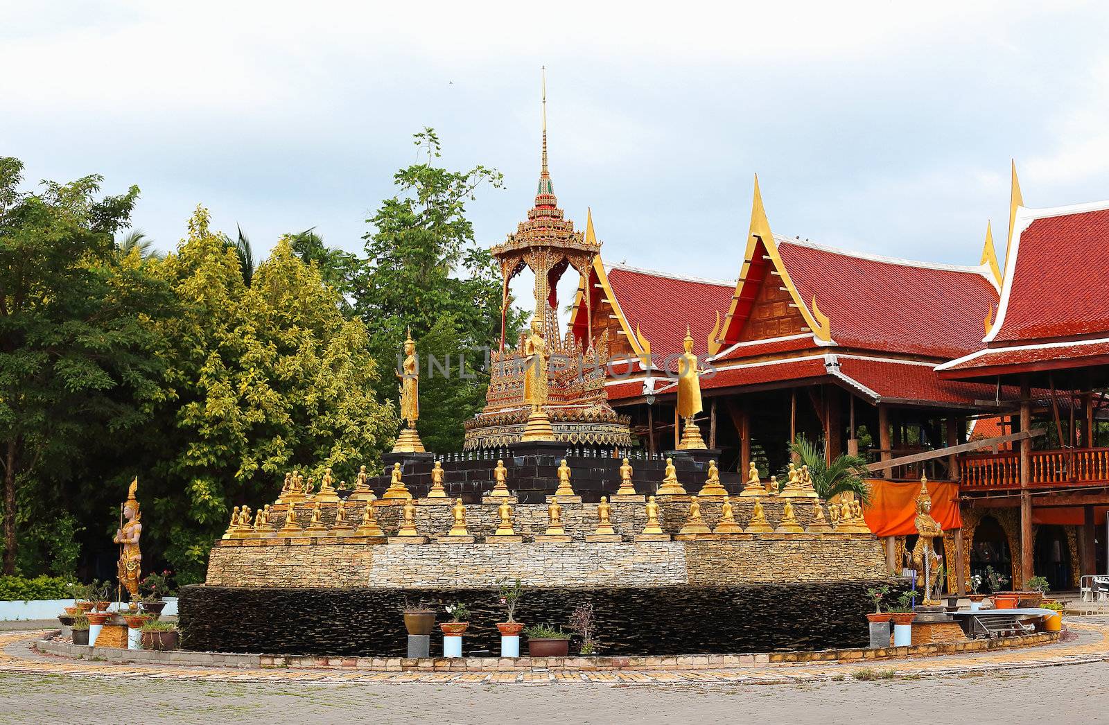 pagoda in the temple. by myrainjom01