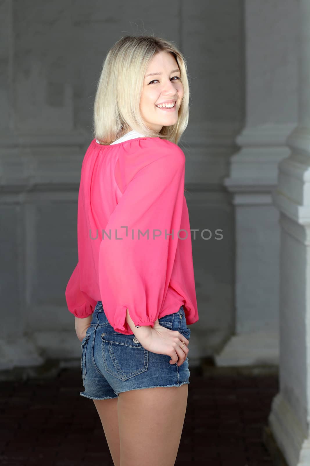 Beautiful young woman. Outdoor portrait