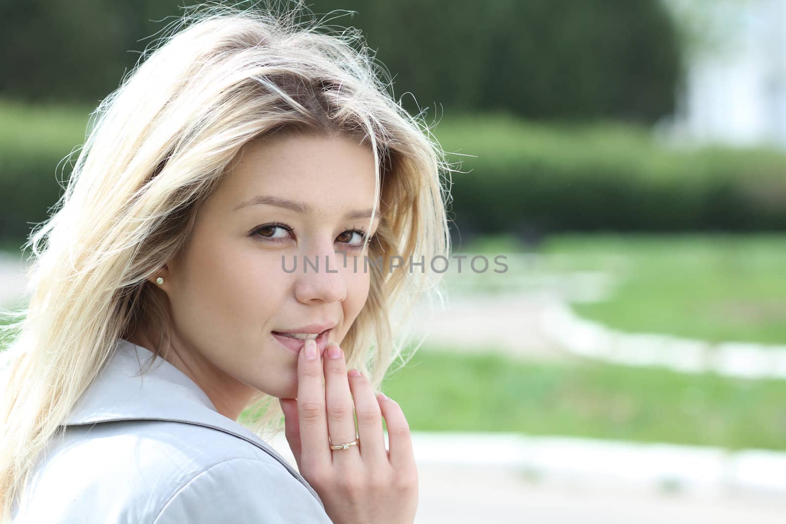 Portrait of beautiful woman