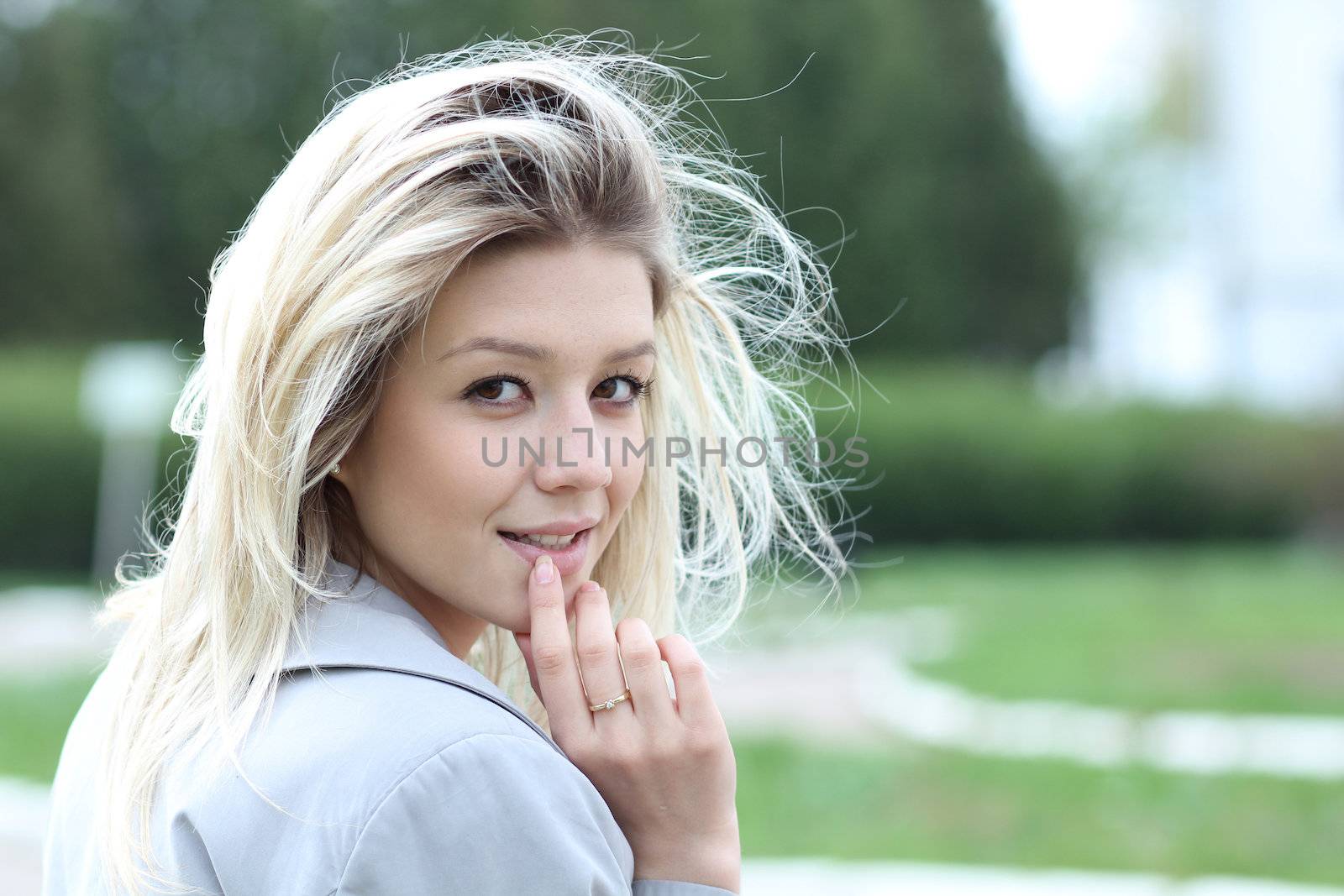 Portrait of beautiful woman