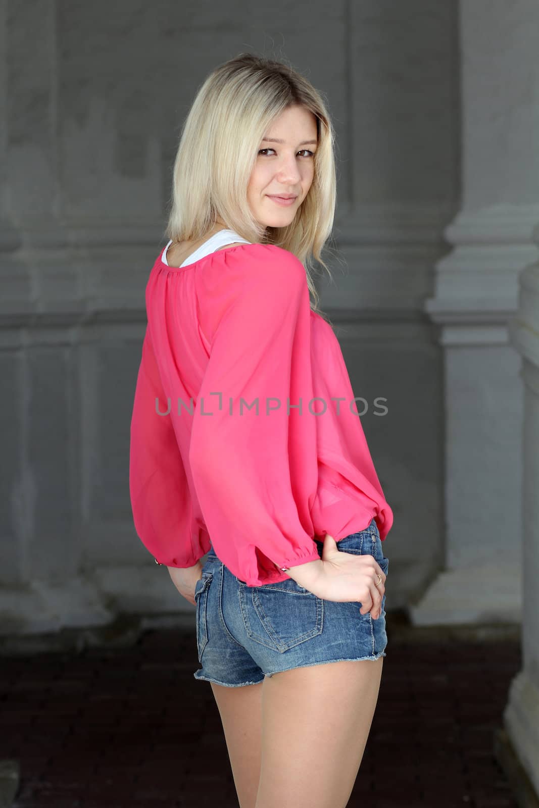 Beautiful young woman. Outdoor portrait
