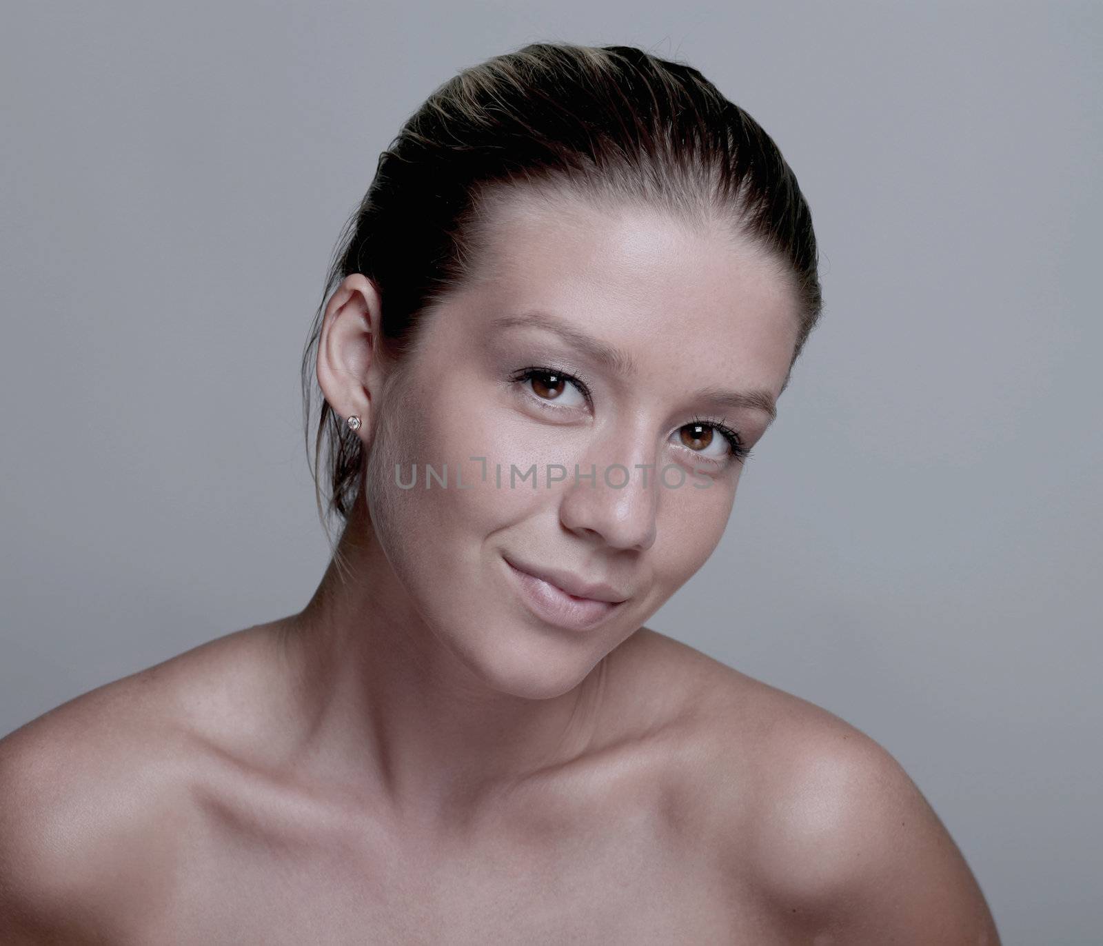Beautiful Girl face.Perfect skin concept